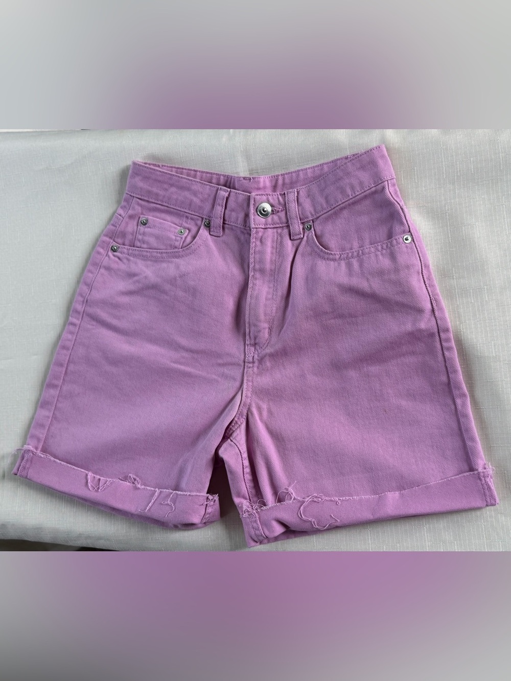 🦋 Divided Lavender High-Rise Denim Shorts